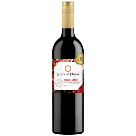 Boisson Aromatisée à Base de Vin de France Cabernet & Merlot Désalcoolisé 0% LE GRAND CHAVIN