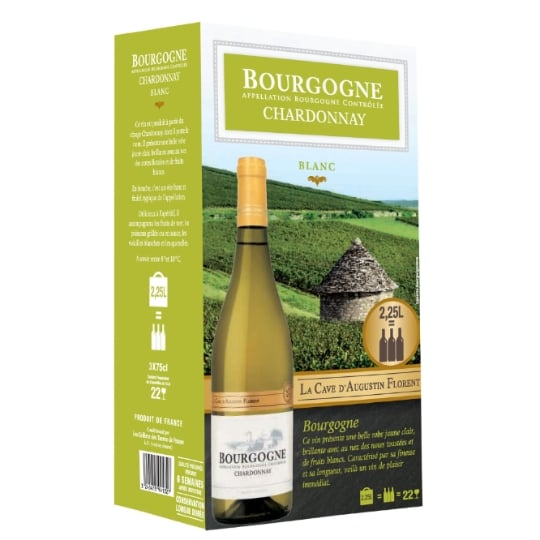 Vin Blanc A.O.P. Bourgogne Chardonnay LA CAVE D'AUGUSTIN FLORENT
