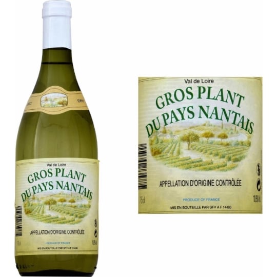 Vin Blanc A.O.P. Val de Loire Gros Plant Du Pays Nantais VIGNERO