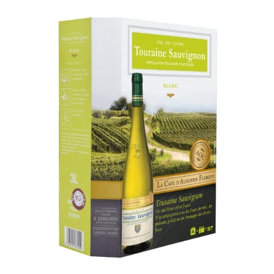 Vin Blanc A.O.P. Touraine Sauvignon LA CAVE D'AUGUSTIN FLORENT