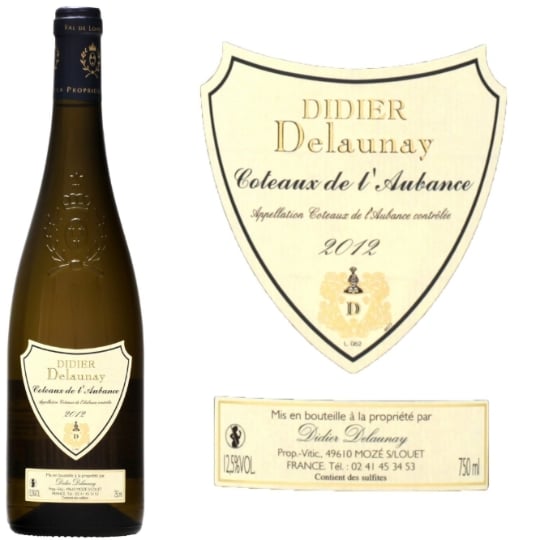 Vin blanc  Coteaux de l'Aubance  DIDIER DELAUNAY