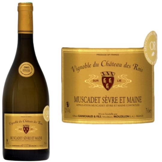 Vin blanc  Muscadet Sèvre et Maine S/Lie  VIGNOBLE DU CHATEAU DES ROIS