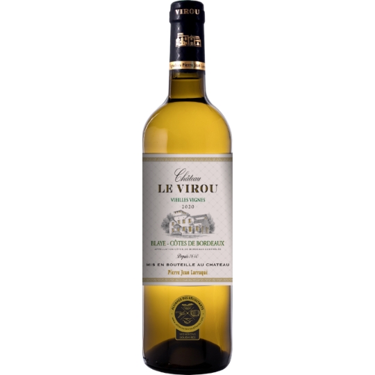 Vin Blanc A.O.C. Blaye-Côtes de Bordeaux Vieilles Vignes CHATEAU LE VIROU