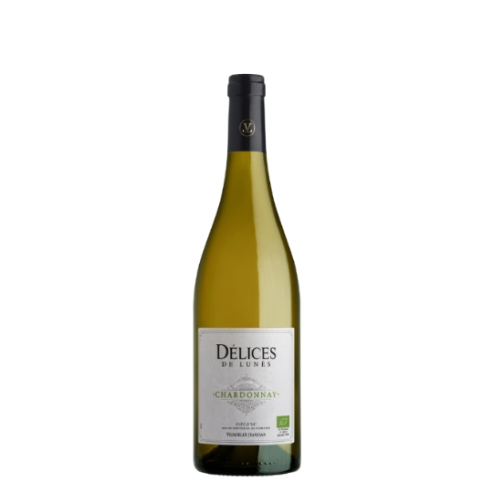 Vin blanc bio IGP Pays d'oc Chardonnay  DELICES DE LUNES
