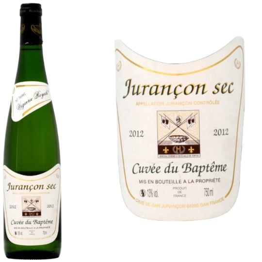 Vin Blanc A.O.P. Sud Ouest Jurançon Cuvée Du Baptême VIGUERIE ROYALE