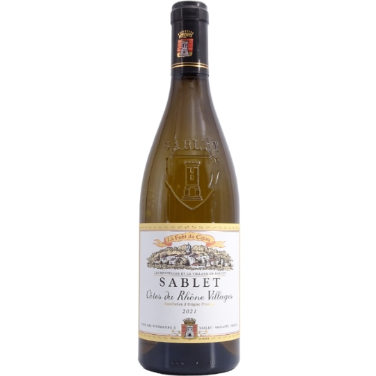 Vin Blanc A.O.P. Côtes-Du-Rhône-Villages Sablet LA FONT DU CAIAU