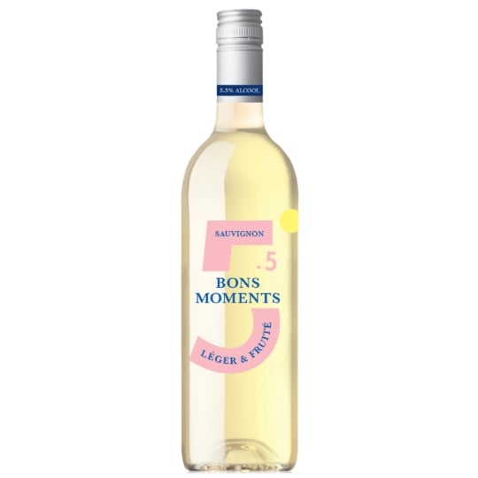 Vin Blanc Sauvignon Léger et Fruité 5,5% BONS MOMENTS