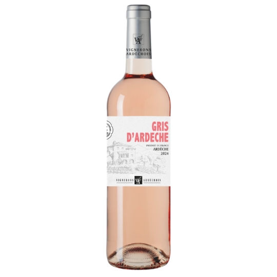Vin Rosé IGP Ardèche Gris d'Ardèche VIGNERONS ARDECHOIS
