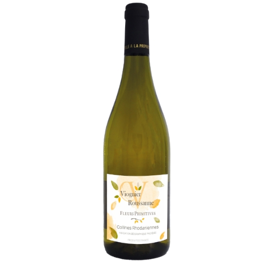 Vin Blanc IGP Collines Rhodaniennes Viognier-Roussanne FLEURS PRIMITIVES