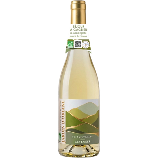 Vin Blanc IGP Cévennes Chardonnay Bio JARDIN D'ORIANE