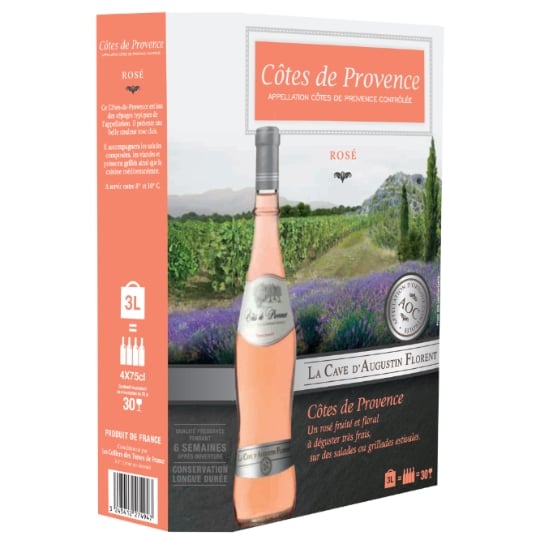 Vin Rosé AOP Côtes de Provence LA CAVE D'AUGUSTIN FLORENT