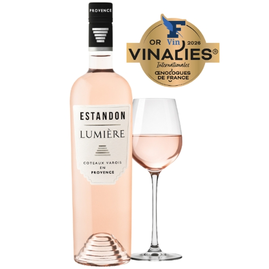 Vin Rosé A.O.P. Côteaux Varois en Provence ESTANDON  LUMIERE