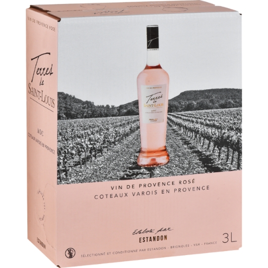Vin Rosé A.O.P. Côteaux Varois en Provence ESTANDON  TERRES DE SAINTLOUIS