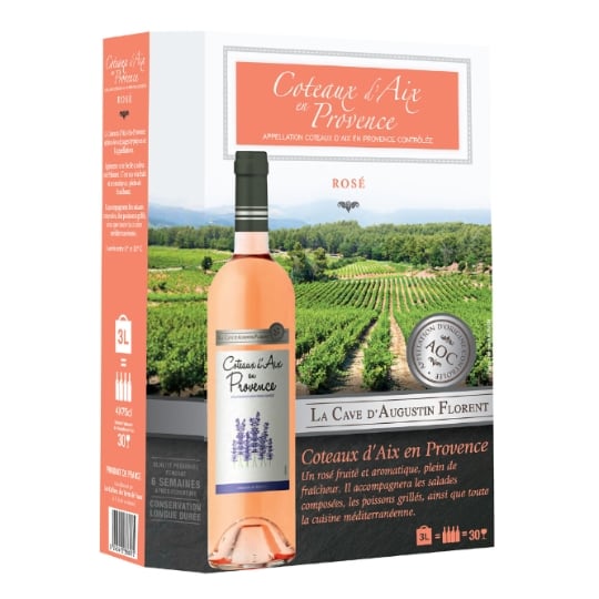 Vin Rosé A.O.P. Coteaux-d'Aix-En-Provence LA CAVE D'AUGUSTIN FLORENT