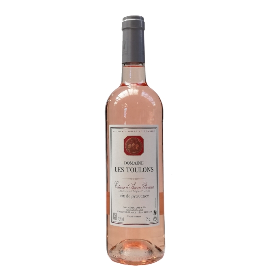 Vin Rosé AOP Coteaux d'Aix en Provence 12,5% DOMAINE LES TOULONS