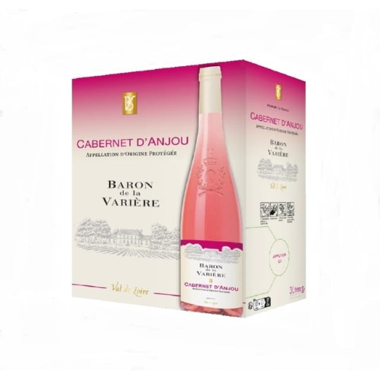 Vin Rosé A.O.P. Cabernet d'Anjou BARON DE LA VARIERE