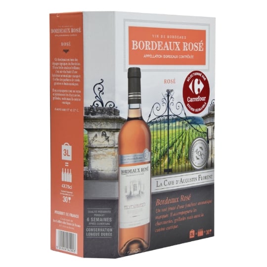 Vin Rosé A.O.C. Bordeaux LA CAVE D'AUGUSTIN FLORENT