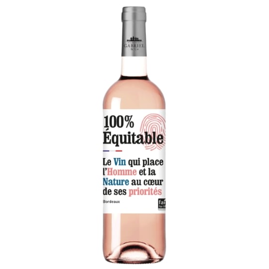 Vin Rosé AOC Bordeaux Bio 100% EQUITABLE