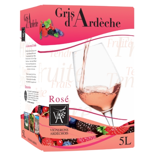 Vin Rosé Gris d'Ardèche VIGNERONS ARDECHOIS