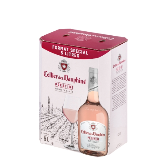 Vin rosé Prestige Méditerranée IGP CELLIER DES DAUPHINS