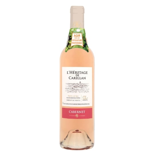 Vin Rosé I.G.P. Pays d'Oc Cabernet L'HERITAGE DE CARILLAN
