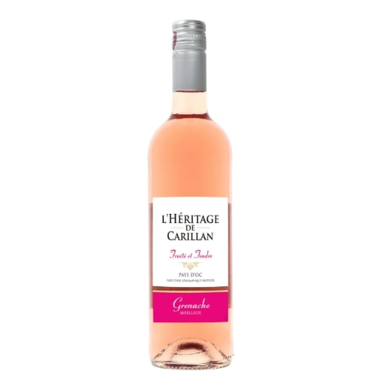Vin Rosé I.G.P. Pays d'Oc Grenache Moelleux L'HERITAGE DE CARILLAN