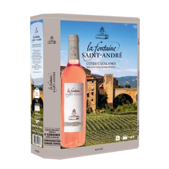 Vin Rosé I.G.P. Côtes Catalanes LA FONTAINE SAINT ANDRE