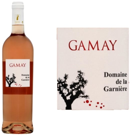 Vin rosé  vin de pays du Val de Loire Gamay  DOMAINE DE LA GARNIERE