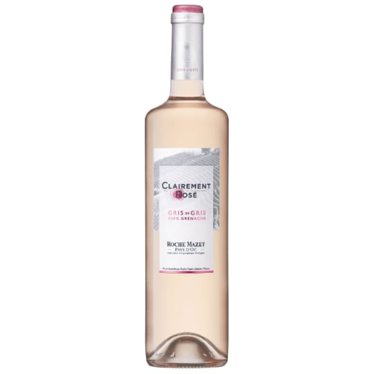 Vin Rosé I.G.P. Pays d'Oc Roche Mazet Gris de Gris 100% Grenache CLAIREMENT ROSE