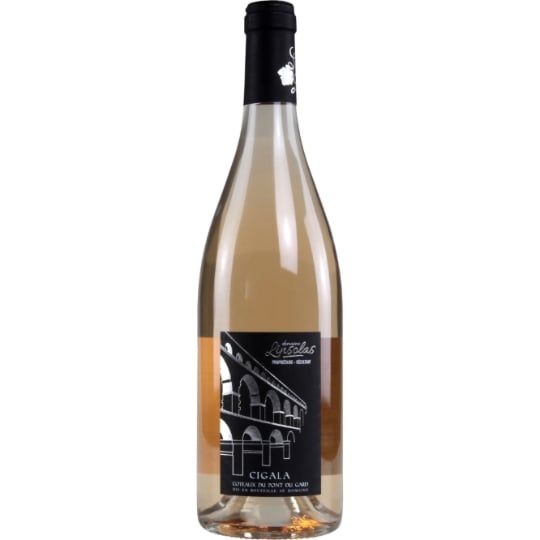 Vin rosé de pays Côteaux du Pont du Gard gris CIGALA