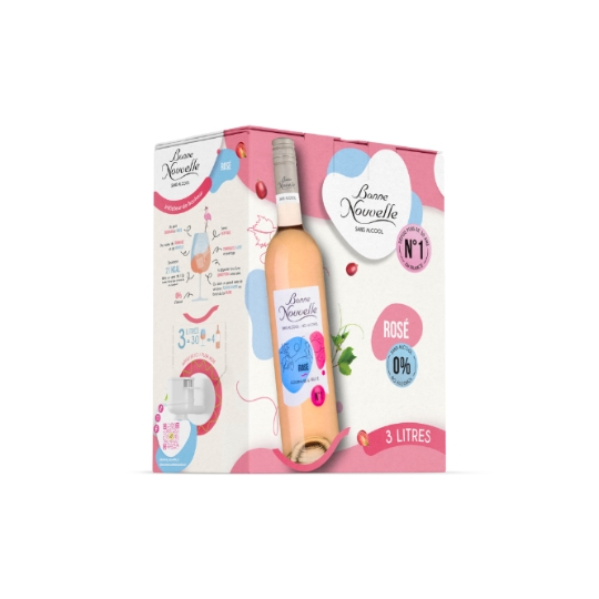 Boisson Aromatisée à Base de Vin Désalcoolisé Gourmand & Fruité BONNE NOUVELLE