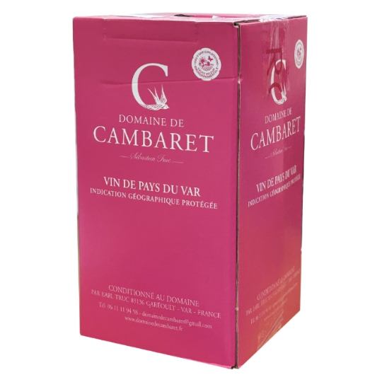 Vin Rosé IGP Pays du Var DOMAINE DE CAMBARET