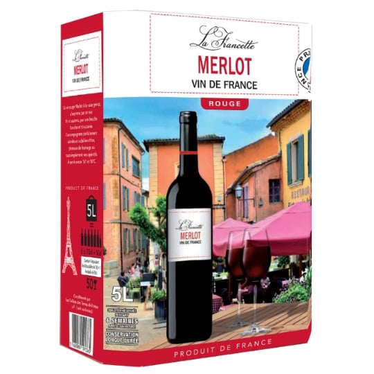Vin Rouge de France Merlot LA FRANCETTE