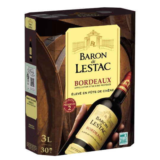 Vin Rouge A.O.P. Bordeaux BARON DE LESTAC