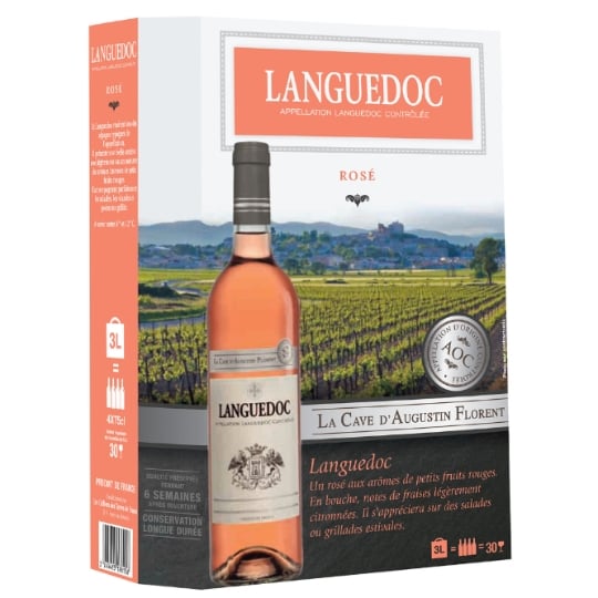 Vin Rosé A.O.P. languedoc LA CAVE D'AUGUSTIN FLORENT