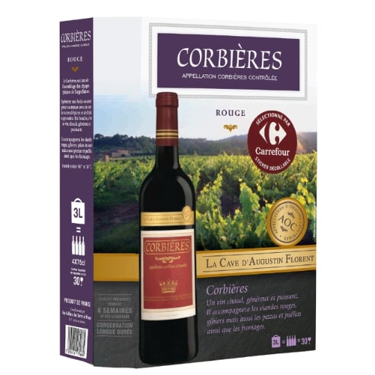 Vin Rouge A.O.P. Corbières LA CAVE D'AUGUSTIN FLORENT
