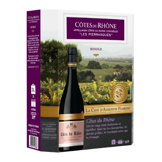 Vin Rouge A.O.P. Côtes-Du-Rhône LA CAVE D'AUGUSTIN FLORENT