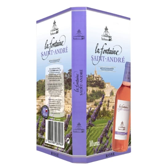 Vin Rosé I.G.P. Méditerranée Grenache Cinsault Syrah LA FONTAINE SAINT ANDRE