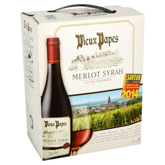 Vin rouge merlot syrah VIEUX PAPES