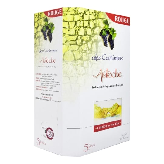 Vin Rouge I.G.P. Ardèche LES COUTUMIERS