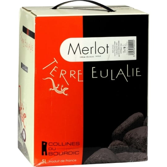 Vin rouge vin de pays d'Oc Merlot TERRE EULALIE