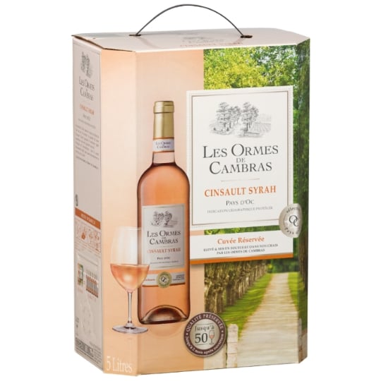 Vin Rosé I.G.P. Pays d'Oc Cinsault Syrah LES ORMES DE CAMBRAS