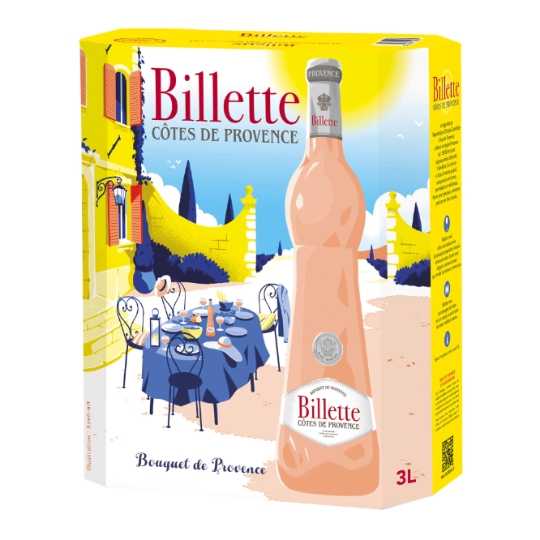 Vin Rosé A.O.P. Côtes-de-Provence BILLETTE