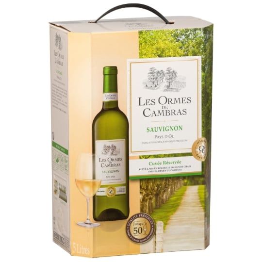 Vin Blanc I.G.P. Pays d'Oc Sauvignon LES ORMES DE CAMBRAS