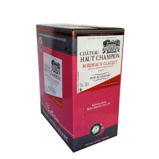 Vin rouge Chateau haut champion Clairet