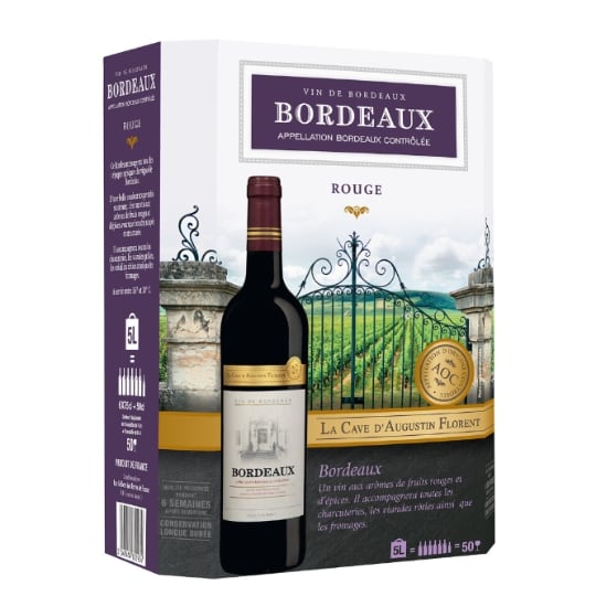 Vin Rouge A.O.P. Bordeaux LA CAVE D'AUGUSTIN FLORENT