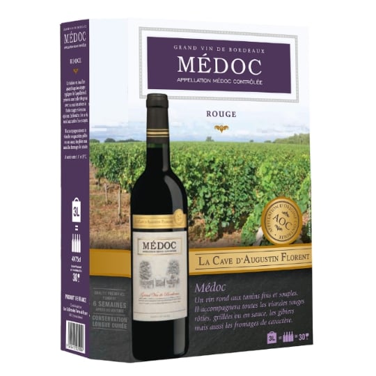 Vin Rouge A.O.P. Médoc LA CAVE D'AUGUSTIN FLORENT