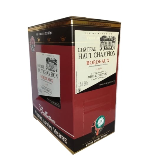 Vin rouge Chateau haut champion
