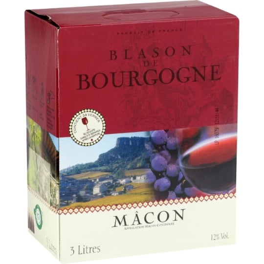 Vin Rouge Bourgogne Mâcon BLASON DE BOURGOGNE