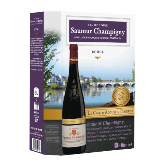 Vin Rouge A.O.P. Val de Loire Saumur Champigny LA CAVE D'AUGUSTIN FLORENT